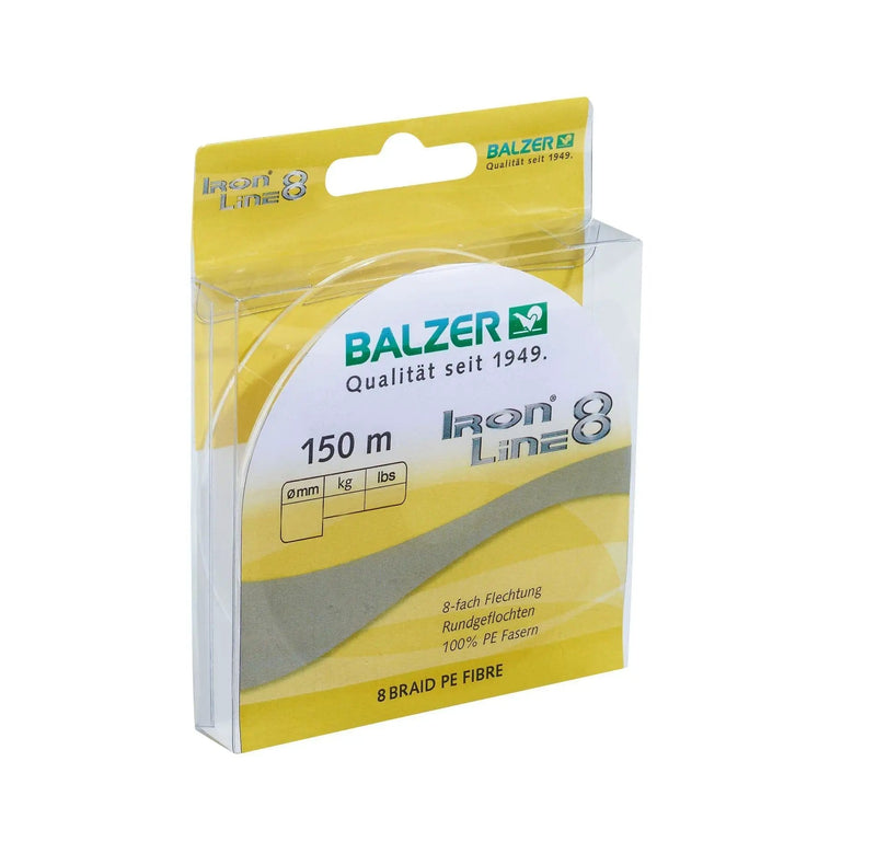 Balzer Fishing Lines Braided Line - Iron Line 8 Yellow 150m Braided Line - Iron Line 8 Yellow 150m