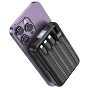 J135 Rico Magnetic Wireless Power Bank 10000mAh with Built-In Cables by techplus