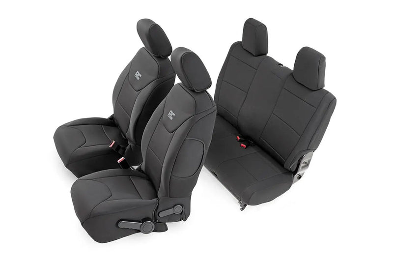 Seat Covers Front and Rear Jeep Wrangler JK 4WD (2011-2012) by Magwarehouse.com