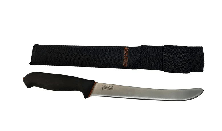 Fishing Knife Tpr Handle(With Sheath) DK9 with a durable TPR handle and protective sheath.
