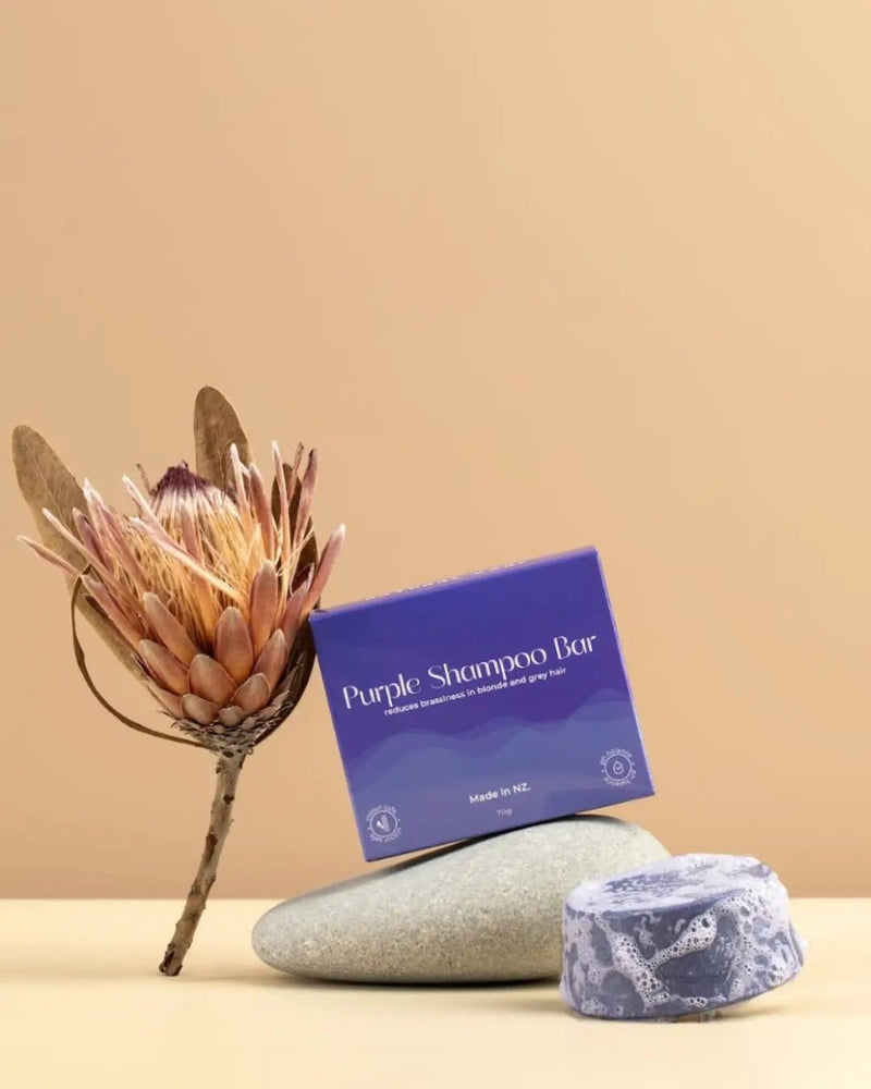NaturalCare Purple Toning Shampoo Bar - Blonde & Grey Purple Toning Shampoo Bar for Blonde and Grey Hair