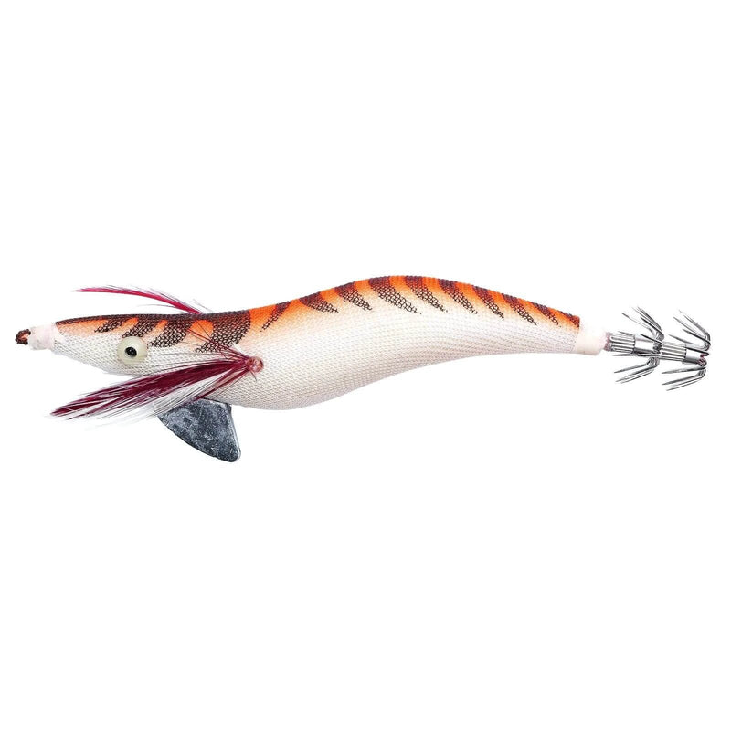 Jig Squid Keeled Weight 35g Orange showing a realistic squid design with excellent balance for underwater visibility.