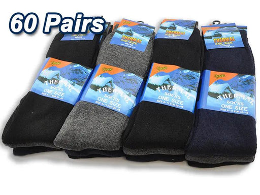 (60 Pairs) Men's Thermal/Work Socks by dealonline.co.nz