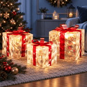 SportZone.co.nz Occasions > Christmas > Christmas Wreaths & Garlands Jingle Jollys Christmas Lights 70 LED Fairy Light Gift Box 3pcs Decorations Red Jingle Jollys Christmas Lights 70 LED Fairy Light Gift Box 3pcs Decorations Red