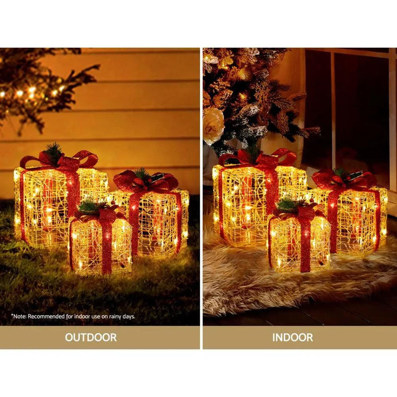 SportZone.co.nz Occasions > Christmas > Outdoor Decorations & Lights Jingle Jollys Christmas Lights Gift Box Set 3 PCS Set 48 LED Decorations Jingle Jollys Christmas Lights Gift Box Set 3 PCS Set 48 LED Decorations