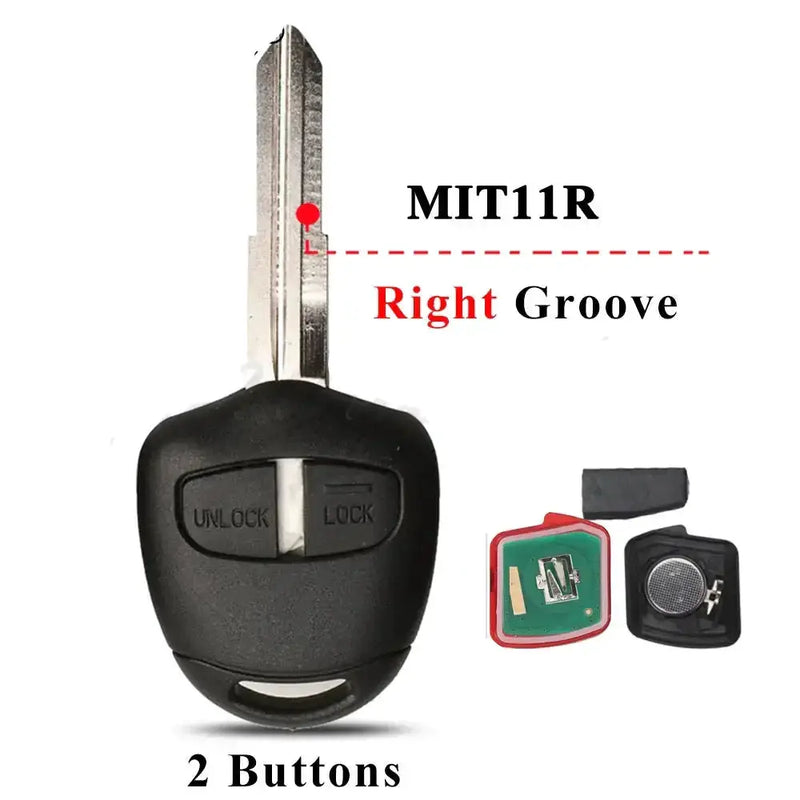 Remote Car Key Fob 433/313.8MHz ID46 for Mitsubishi ASX, Lancer & Outlander (2006–2014) by Habicare