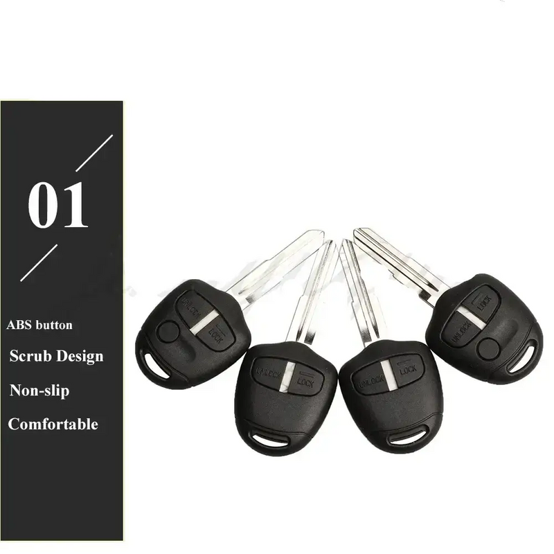 Remote Car Key Fob 433/313.8MHz ID46 for Mitsubishi ASX, Lancer & Outlander (2006–2014) by Habicare