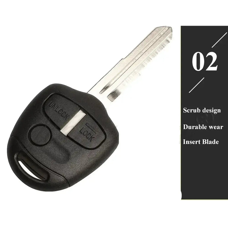 Remote Car Key Fob 433/313.8MHz ID46 for Mitsubishi ASX, Lancer & Outlander (2006–2014) by Habicare