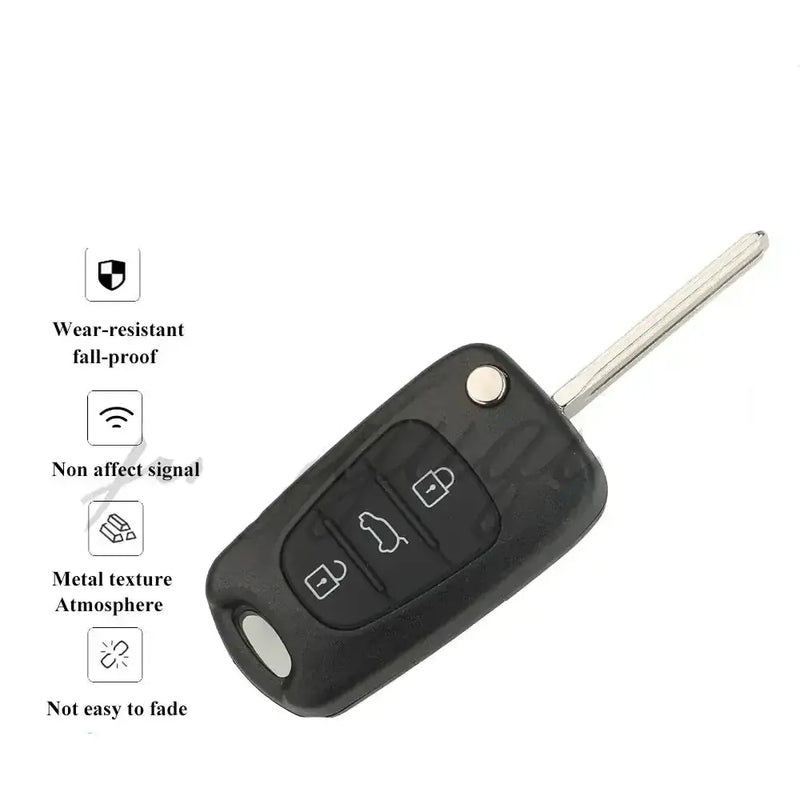 Habicare 433MHz ID46 Flip Remote Key Fob For Kia Sportage 2010 To 2014 433MHz FSK ID46 Flip Key Fob For Kia Sportage 2010-2014