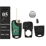 Habicare 433MHz ID46 Flip Remote Key Fob For Kia Sportage 2010 To 2014 433MHz FSK ID46 Flip Key Fob For Kia Sportage 2010-2014
