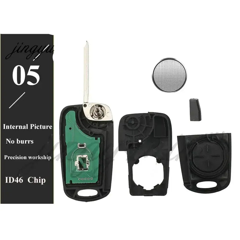 Habicare 433MHz ID46 Flip Remote Key Fob For Kia Sportage 2010 To 2014 433MHz FSK ID46 Flip Key Fob For Kia Sportage 2010-2014