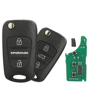 Habicare 433MHz ID46 Flip Remote Key Fob For Kia Sportage 2010 To 2014 433MHz FSK ID46 Flip Key Fob For Kia Sportage 2010-2014