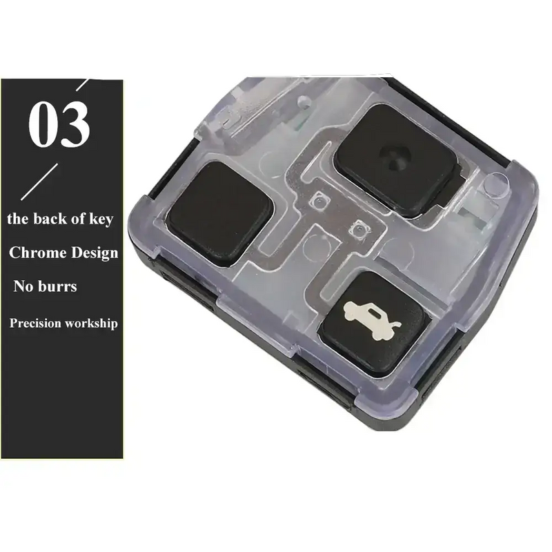 Habicare 2/3-Button Remote Key Fob 433MHz 4D67/4C Chip for Toyota Corolla, Yaris & Avensis (1998+) 2/3-Button Remote Key Fob 433MHz 4D67/4C Chip for Toyota Corolla, Yaris & Avensis (1998+)