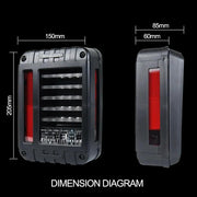 Pair LED Tail Lights Brake Rear Signal Reverse OEM For Jeep Wrangler JK 07-17 by salelink.co.nz