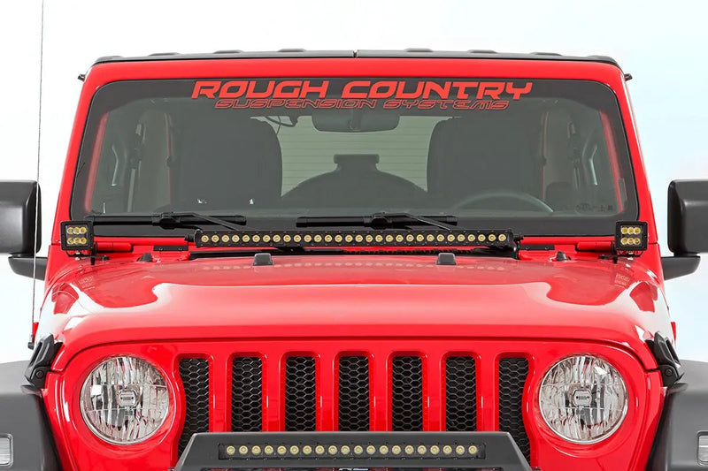 LED Ditch Light Kit Hinge Mount Jeep Gladiator JT/Wrangler JL (18-26) by Magwarehouse.com