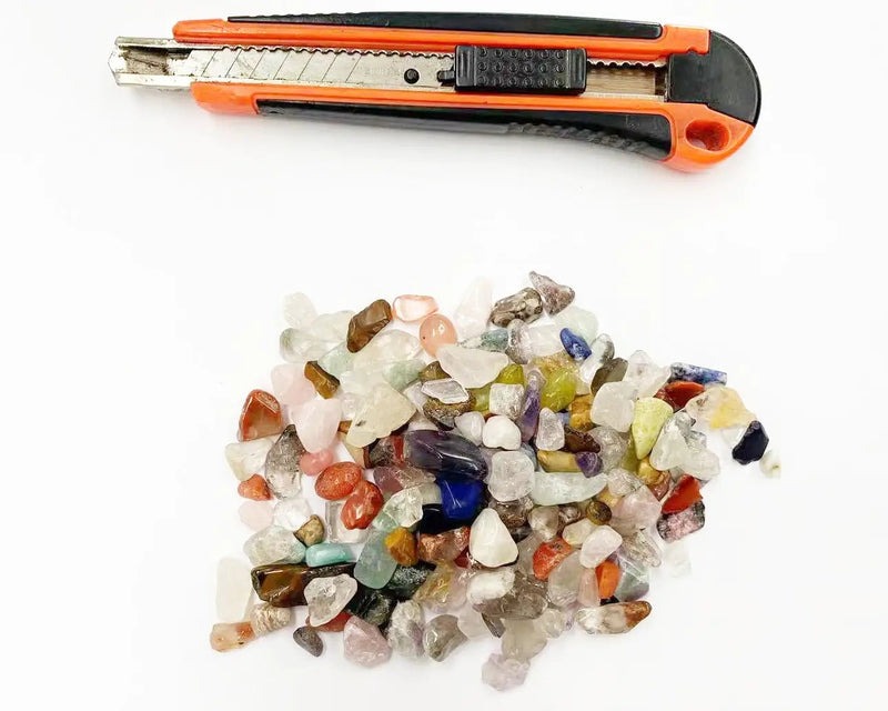 Gemstones Nature Mixed Stones For River Table And Resin Artists, 9-14mm 100g - 02 by Resin Art NZ