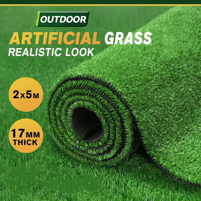 2X5M Artificial Grass 17MM 10M2 by salelink.co.nz