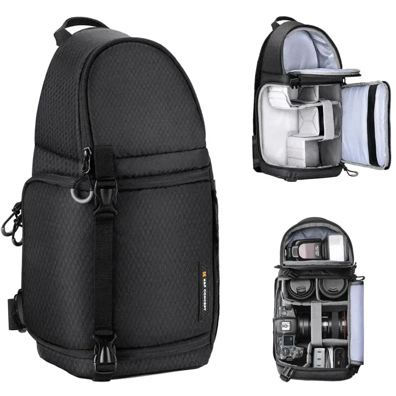 Habicare Waterproof Camera Sling Backpack for DSLR/SLR, Sony, DJI & Fuji Cameras Waterproof Camera Sling Backpack for DSLR/SLR, Sony, DJI & Fuji Cameras