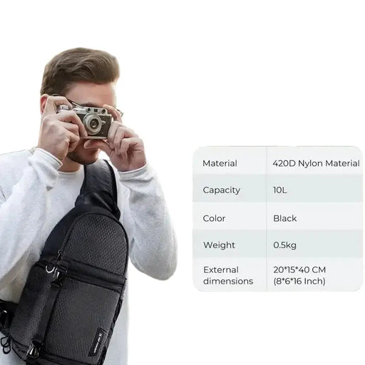 Habicare Waterproof Camera Sling Backpack for DSLR/SLR, Sony, DJI & Fuji Cameras Waterproof Camera Sling Backpack for DSLR/SLR, Sony, DJI & Fuji Cameras