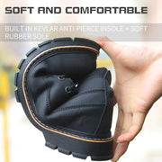 Men's Waterproof Steel-Toe Winter Plush Safety Boots by Mead's Supply & Equipment Outfitters limited