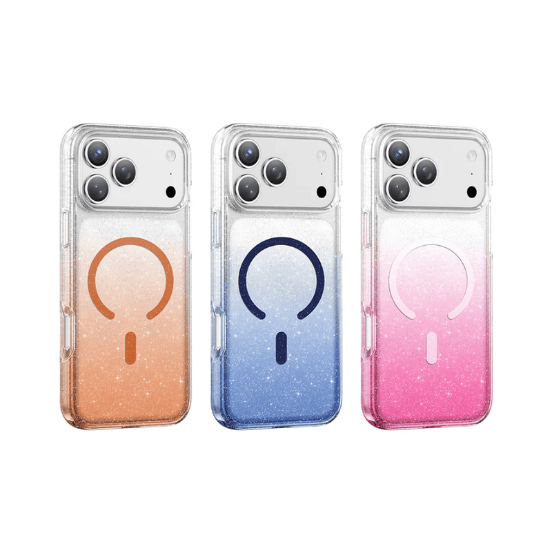 techplus Keephone Lillian Glitter Clear Case for iPhone 17 Pro Gradient Sparkle Keephone Lillian Glitter Clear Case for iPhone 17 Pro