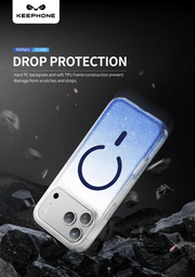 techplus Keephone Lillian Glitter Clear Case for iPhone 17 Pro Gradient Sparkle Keephone Lillian Glitter Clear Case for iPhone 17 Pro
