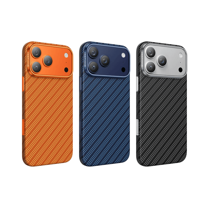 techplus Keephone Kevlar Case For iPhone 17 Pro Max With MagSafe DuPont Aramid Fiber Keephone Kevlar Case For iPhone 17 Pro Max MagSafe