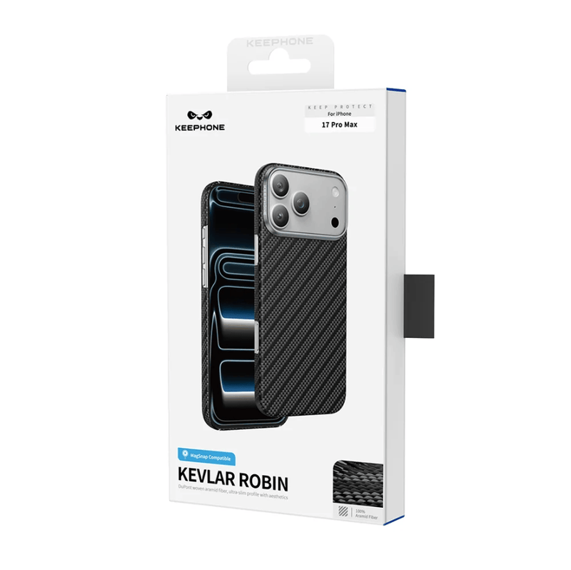 techplus Robin Keephone Genuine Kevlar Case for iPhone 17 Pro with MagSafe Robin Keephone Kevlar Case for iPhone 17 Pro MagSafe