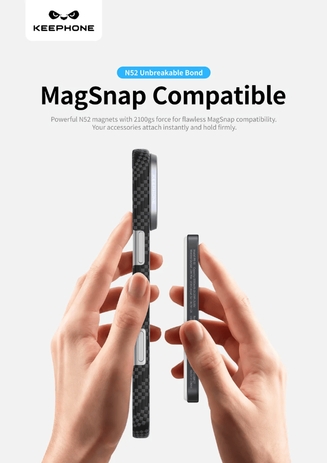 techplus Keephone Kevlar Case For iPhone 17 Pro Max With MagSafe DuPont Aramid Fiber Keephone Kevlar Case For iPhone 17 Pro Max MagSafe