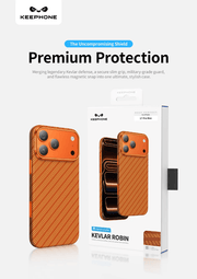 techplus Keephone Kevlar Case For iPhone 17 Pro Max With MagSafe DuPont Aramid Fiber Keephone Kevlar Case For iPhone 17 Pro Max MagSafe