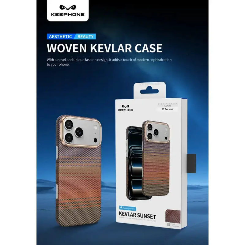 techplus Mobile Phone Case Keephone Seanova Genuine Kevlar Case for iPhone 18 Pro Max with MagSafe (SEANOVA) Keephone Seanova Genuine Kevlar Case for iPhone 18 Pro Max with MagSafe (SEANOVA)