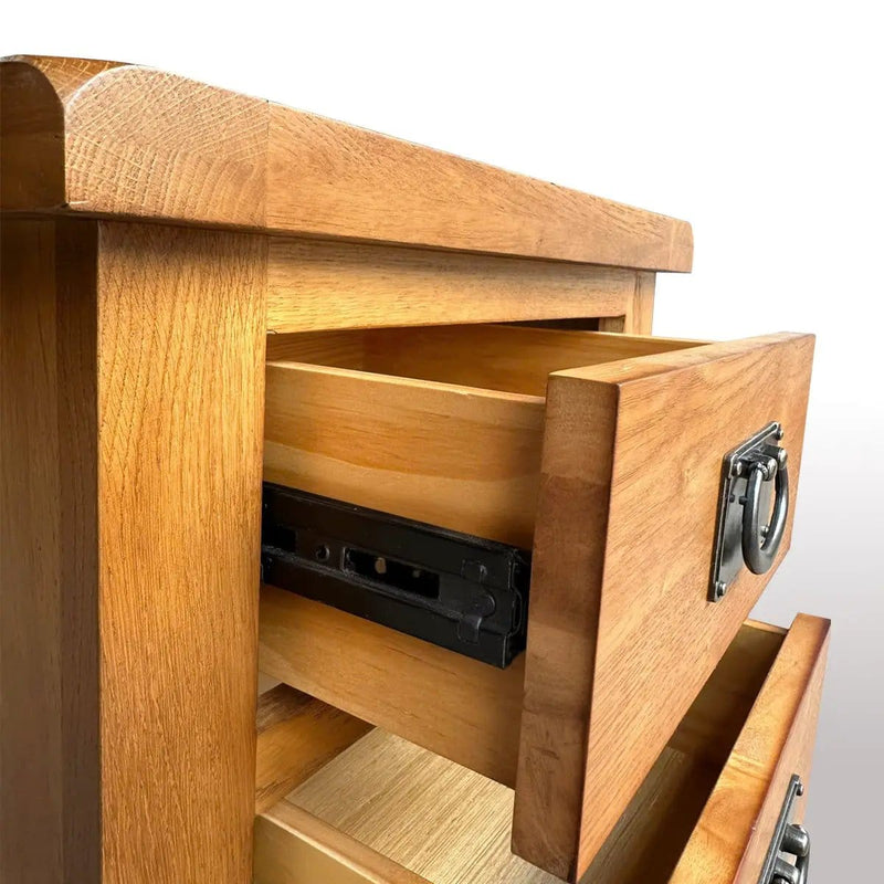 Oak Dressing Table with Mirror by BroDeals