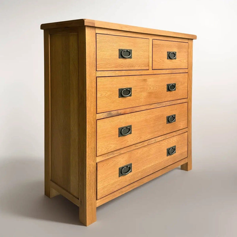 BroDeals Bedroom Furniture Sets Oak Bedroom Suite - Set of 4 Oak Bedroom Suite - Set of 4