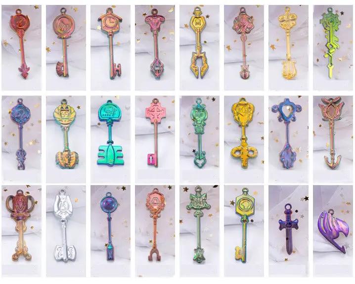Key Pendant Silicone Moulds for Resin Casting, Resin Keychain Silicone Moulds for DIY Craft Keychain Necklace Pendant by Resin Art NZ