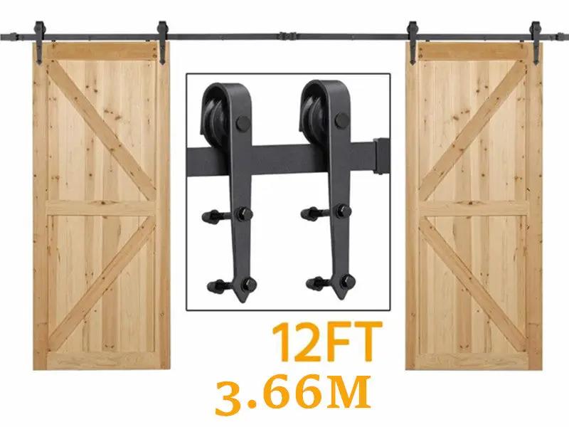 12FT/366cm Barn Door Hardware Kit by salelink.co.nz