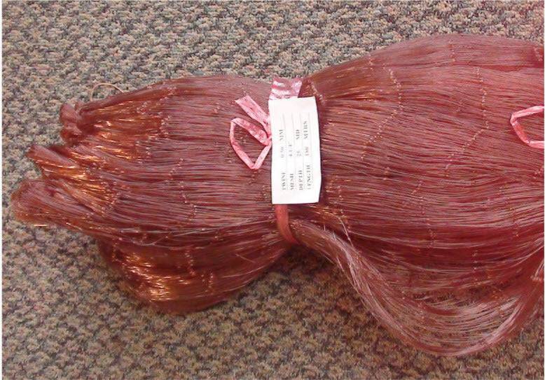 Butterfish Mesh 0.50mm Twine 4.25 inches shown in a bundle, ideal for nets for Butterfish and large fish species.