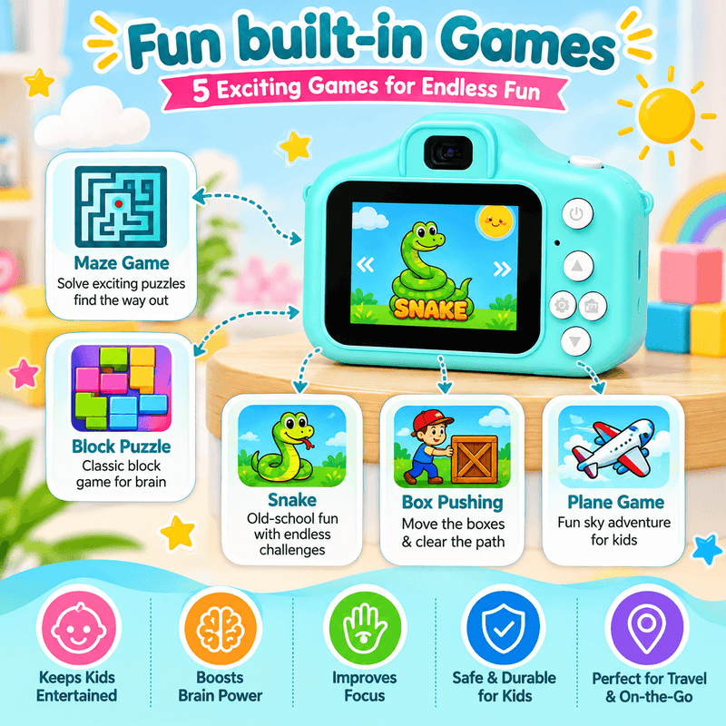 techplus Kids Digital Camera 1080P HD – Mini Waterproof Camera with 2.4-Inch Screen (Green) Kids Digital Camera 1080P HD – Mini Waterproof Camera with 2.4-Inch Screen (Green)