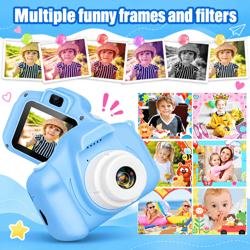 techplus Kids Digital Camera 1080P HD – Mini Waterproof Camera with 2.4-Inch Screen (Blue) Kids Digital Camera 1080P HD – Mini Waterproof Camera with 2.4-Inch Screen (Blue)