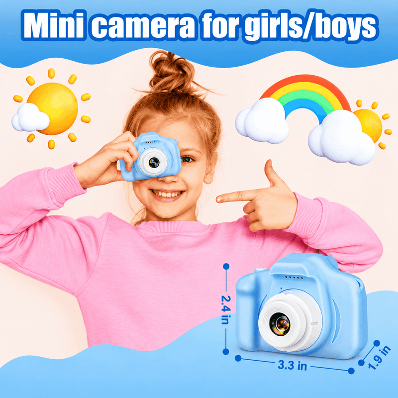techplus Kids Digital Camera 1080P HD – Mini Waterproof Camera with 2.4-Inch Screen (Blue) Kids Digital Camera 1080P HD – Mini Waterproof Camera with 2.4-Inch Screen (Blue)