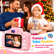 techplus Kids Digital Camera 1080P HD – Mini Waterproof Camera with 2.4-Inch Screen (Pink) Kids Digital Camera 1080P HD – Mini Waterproof Camera with 2.4-Inch Screen (Pink)