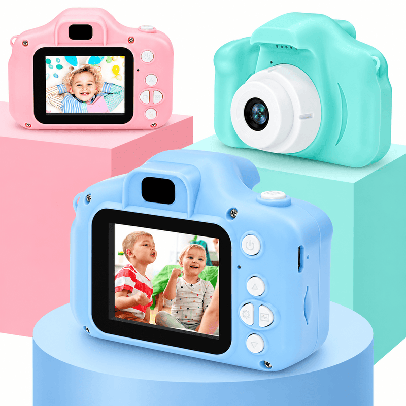 techplus Kids Digital Camera 1080P HD – Mini Waterproof Camera with 2.4-Inch Screen Blue Pink Green Kids Digital Camera 1080P HD – Mini Waterproof Camera with 2.4-Inch Screen Blue Pink Green