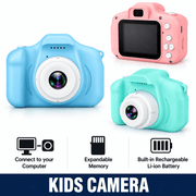 techplus Kids Digital Camera 1080P HD – Mini Waterproof Camera with 2.4-Inch Screen Blue Pink Green Kids Digital Camera 1080P HD – Mini Waterproof Camera with 2.4-Inch Screen Blue Pink Green