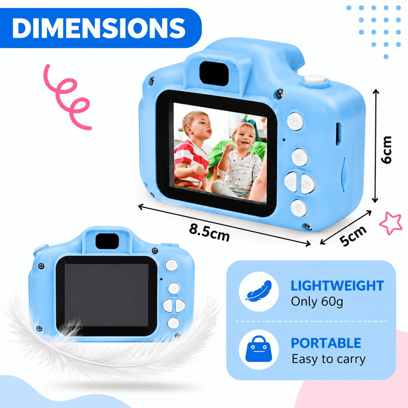 techplus Kids Digital Camera 1080P HD – Mini Waterproof Camera with 2.4-Inch Screen Blue Pink Green Kids Digital Camera 1080P HD – Mini Waterproof Camera with 2.4-Inch Screen Blue Pink Green