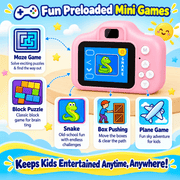 techplus Kids Digital Camera 1080P HD – Mini Waterproof Camera with 2.4-Inch Screen Blue Pink Green Kids Digital Camera 1080P HD – Mini Waterproof Camera with 2.4-Inch Screen Blue Pink Green