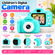 techplus Kids Digital Camera 1080P HD – Mini Waterproof Camera with 2.4-Inch Screen Blue Pink Green Kids Digital Camera 1080P HD – Mini Waterproof Camera with 2.4-Inch Screen Blue Pink Green