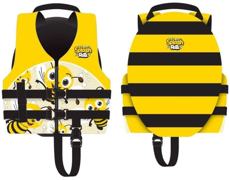 Response Splash Ratz Bumblebee Small Child life vest designed for safety in water activities with fun bumblebee design.