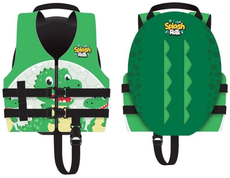 Response Splash Ratz Crocodile Small Child life vest with fun crocodile design and secure buckles.