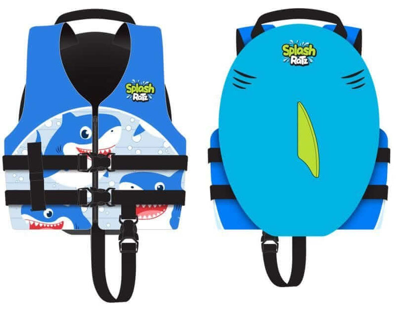Response Splash Ratz Shark Small Child kids life vest with fun shark design and secure buckles