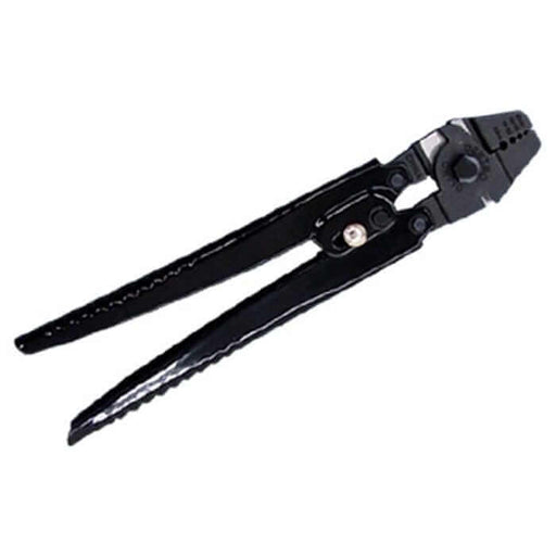 Centro Hand Crimper Mini with hardened steel jaws and four crimping positions for wire and mono crimps.