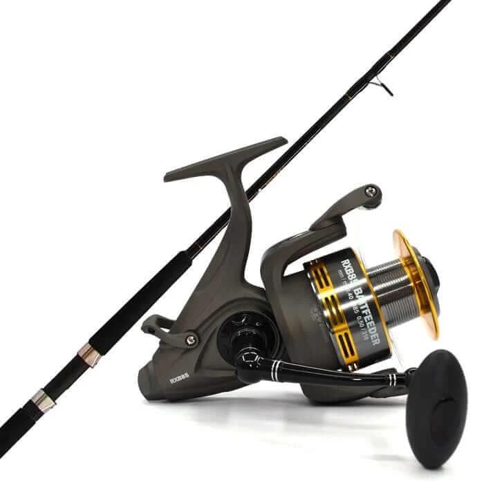 Kilwell Strayline Combo BLS601, RXB85 showcasing a black 6' rod with a gold baitfeeder reel.